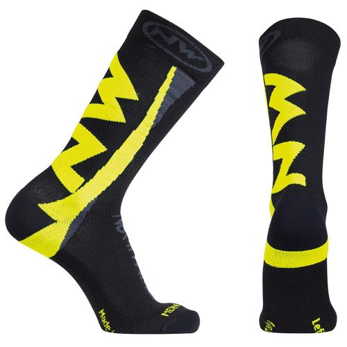 Zokni NORTHWAVE téli EXTREME WINTER S (36-39) fekete/sárga fluo