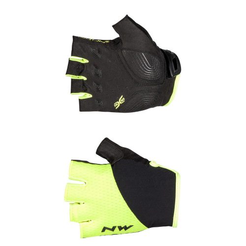 Kesztyű Northwave Fast Grip Rövid Fluo Sárga/Fekete