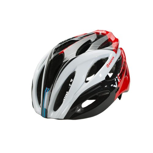 Fejvédő Bikefun  Vision Piros-Fekete -Fehér, 58-61 Cm