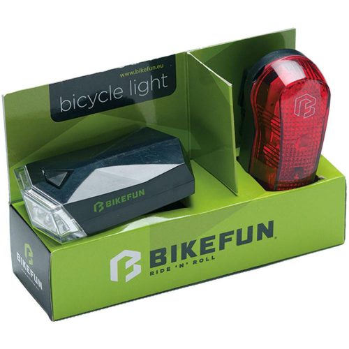 Lámpa Bikefun  Square Szett E+H 4+3 Led