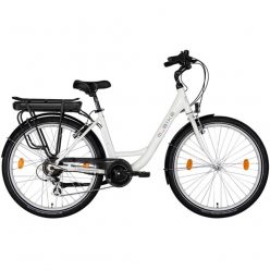   M-Bike E-Cityline 728, Selyem Fekete  43Cm, 28'', Bafang Agymoto Kerékpár