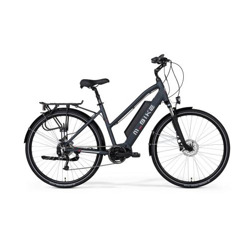 M-Bike E T-Bike 1 0 Matt Fekete 42Cm, 28'' , Bafang Középmotor, Félintegrált Akku (Alsócső)