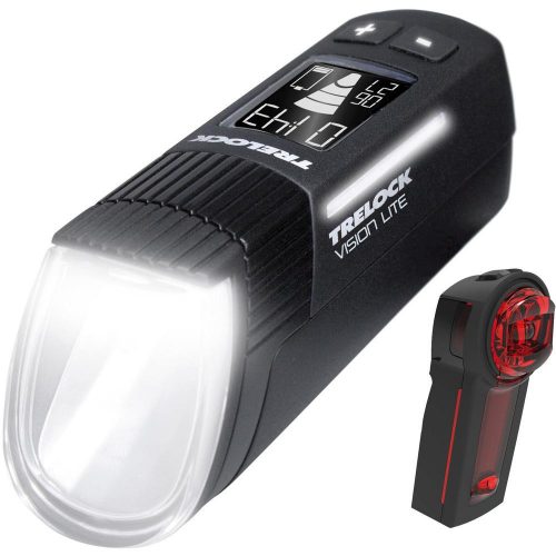 Trelock Ls 660 I-Go® Vision Lite + Ls 740 Vector Signal Akkumulátoros Első+Hátsó Lámpa