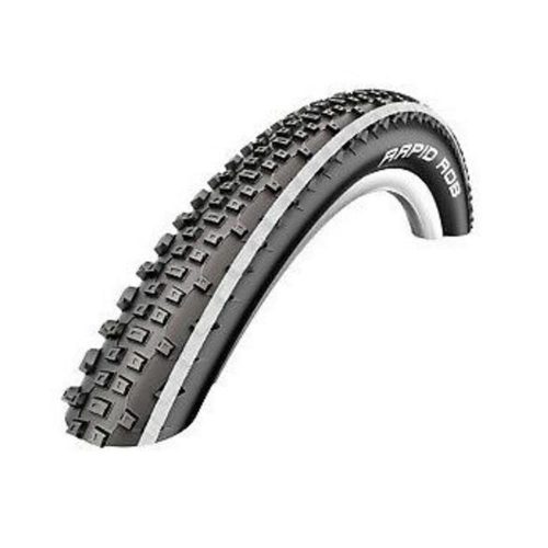 Köpeny 26X2,25 57-559 Schwalbe Rapid Rob Hs425 Fekete/Fehér Csíkos