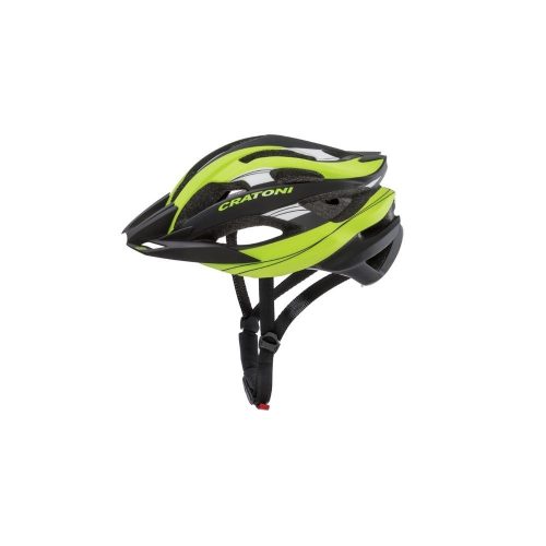 Cratoni Sisak C-Tracer Lime-Black Rubber S-M 53-56 Cm Cratoni