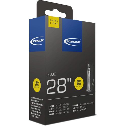 Schwalbe Belső Schwalbe 622 Sv20 622/630-18/25 Extra Light 60Mm 65G