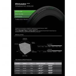   Külső Pirelli Cinturato™ Velo Tlr Tubeless Ready 26-622 127 Tpi 290 Gr Fold. Defektvédelem:  Armour Tech™