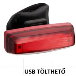   Lámpa Hátsó Velogo Chip On Board (Cob) Led Piros 35 Lumen - Usb