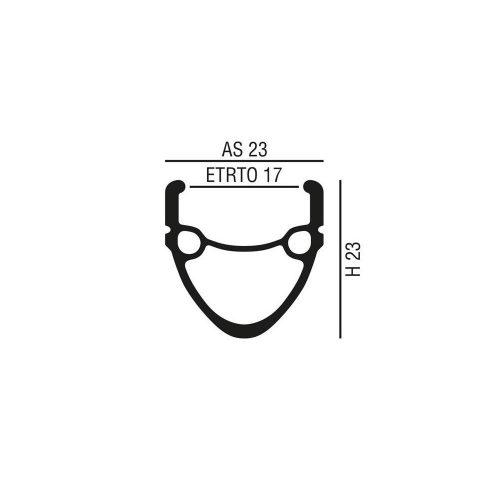 Abroncs 20" (406) 36H Alu Df. Fekete