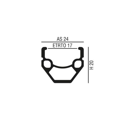 Abroncs 27,5" (584) 32H Alu Df. Fekete  V3 V-Fék