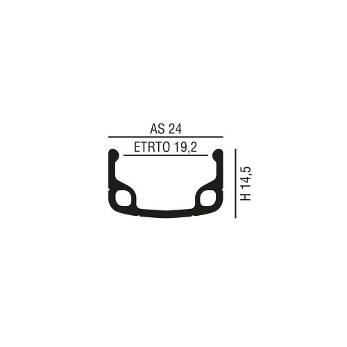 Abroncs 28" (622) 36H Alu Szimpla Ri