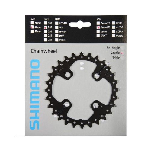 Lánckerék 28F Shimano Fcm675 Fekete  3X10 Pcd 64Mm