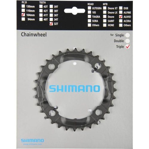 Lánckerék 32F Shimano Fcm430 Fekete  3X9 Pcd 104Mm