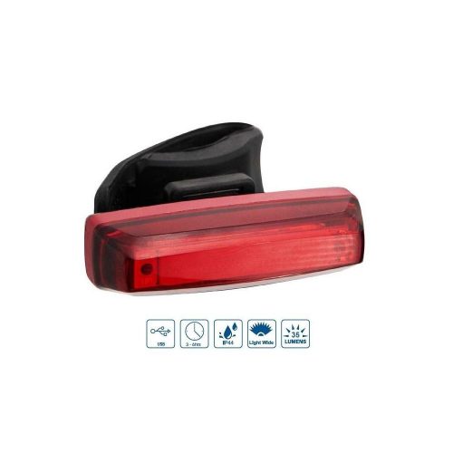 Villogó Hátsó Velogo Usb 35Lm (Cob) Led