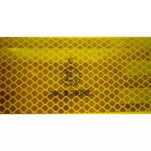 Reflective Tape 3M Mikróprizmás Fényvisszaverő Ragasztószalag (100Mm X 53,5 Mm Széles) Sárga